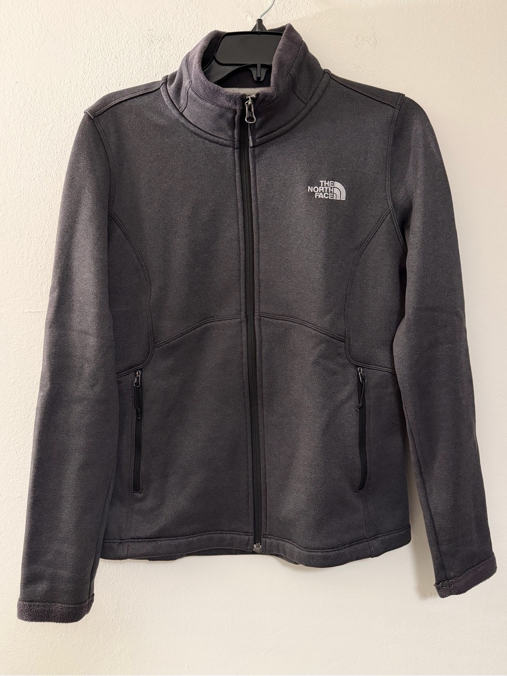 The North Face Dark Gray Full-Zip Fleece Jacket